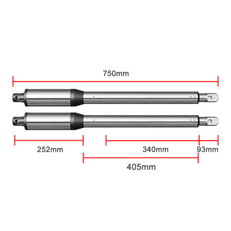 Napęd napęd do bramy dwuskrzydłowej DELMAR DE250 2x2,5m 400kg Wi-FI Lampa 4xPilot