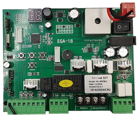 Zestaw do bramy dwuskrzydłowej DE200 2x2m 300kg WiFI Fotokomórka 4xPilot