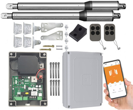 Napęd do bramy dwuskrzydłowej DELMAR DE250WiFi 2x2,5m 400kg Wi-Fi 2xPilot