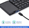 Klawiatura składana bezprzewodowa Bluetooth TouchPad QWERTY DARK GREY