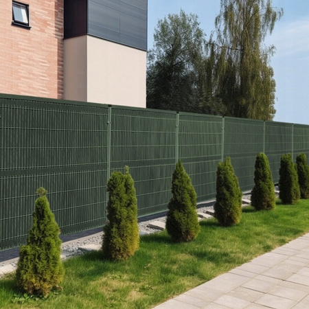 Listwy ogrodzeniowe pionowe szerokie  do paneli ogrodzeniowych płotu 123x250cm RD12