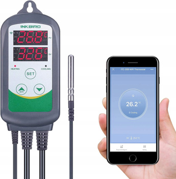 Inkbird ITC-308 Termostat z kontrolą temperatury Wi-Fi, sterownik wędzarni