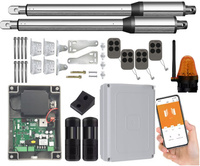 Napęd do bramy dwuskrzydłowej DELMAR DE250 2x2,5m 400kg Wi-FI Fotokomórka 4xPilot