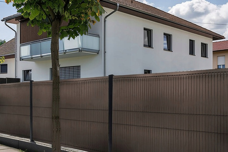 Listwy ogrodzeniowe pionowe szerokie do paneli ogrodzeniowych płotu 153x250cm RD01