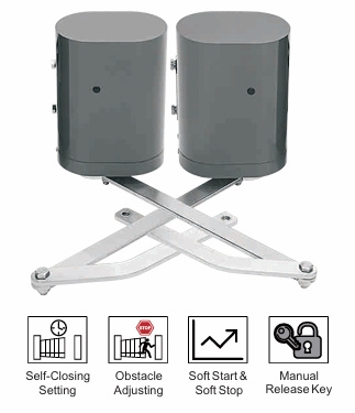 Zestaw napęd do bramy dwuskrzydłowej DB400 5m 500kg 2xPilot