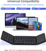 Klawiatura składana bezprzewodowa Bluetooth TouchPad QWERTY SREBRNA